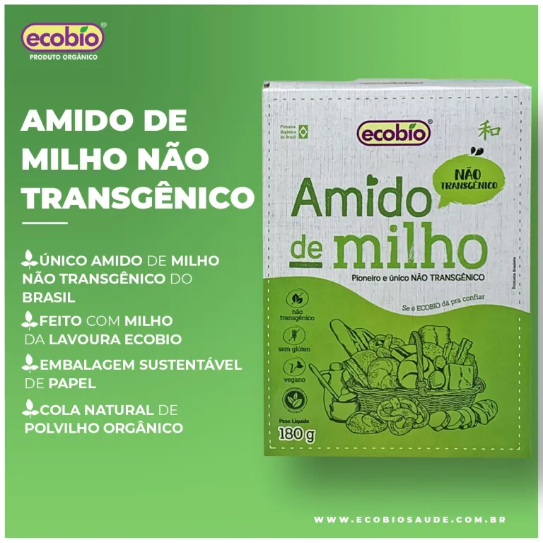 Amido de Milho Não Transgênico